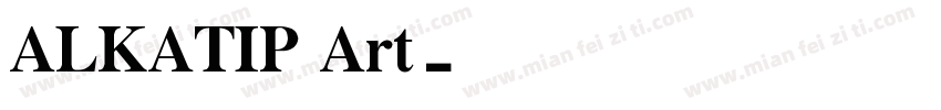 ALKATIP Art字体转换
